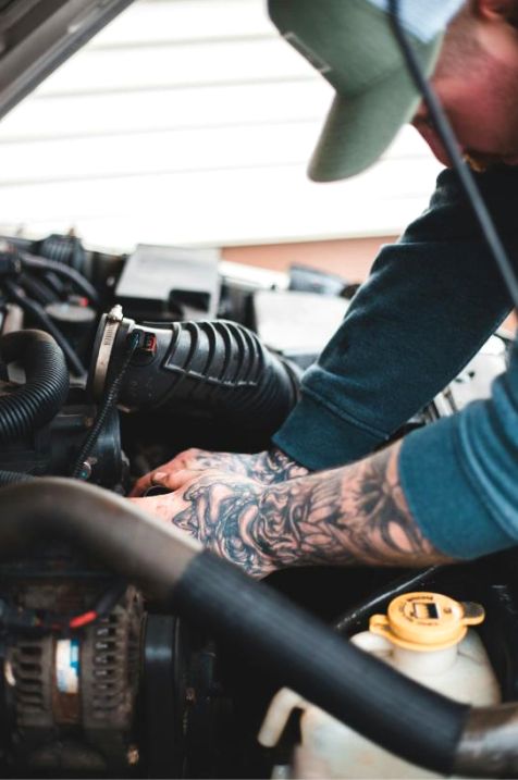 Technician at work